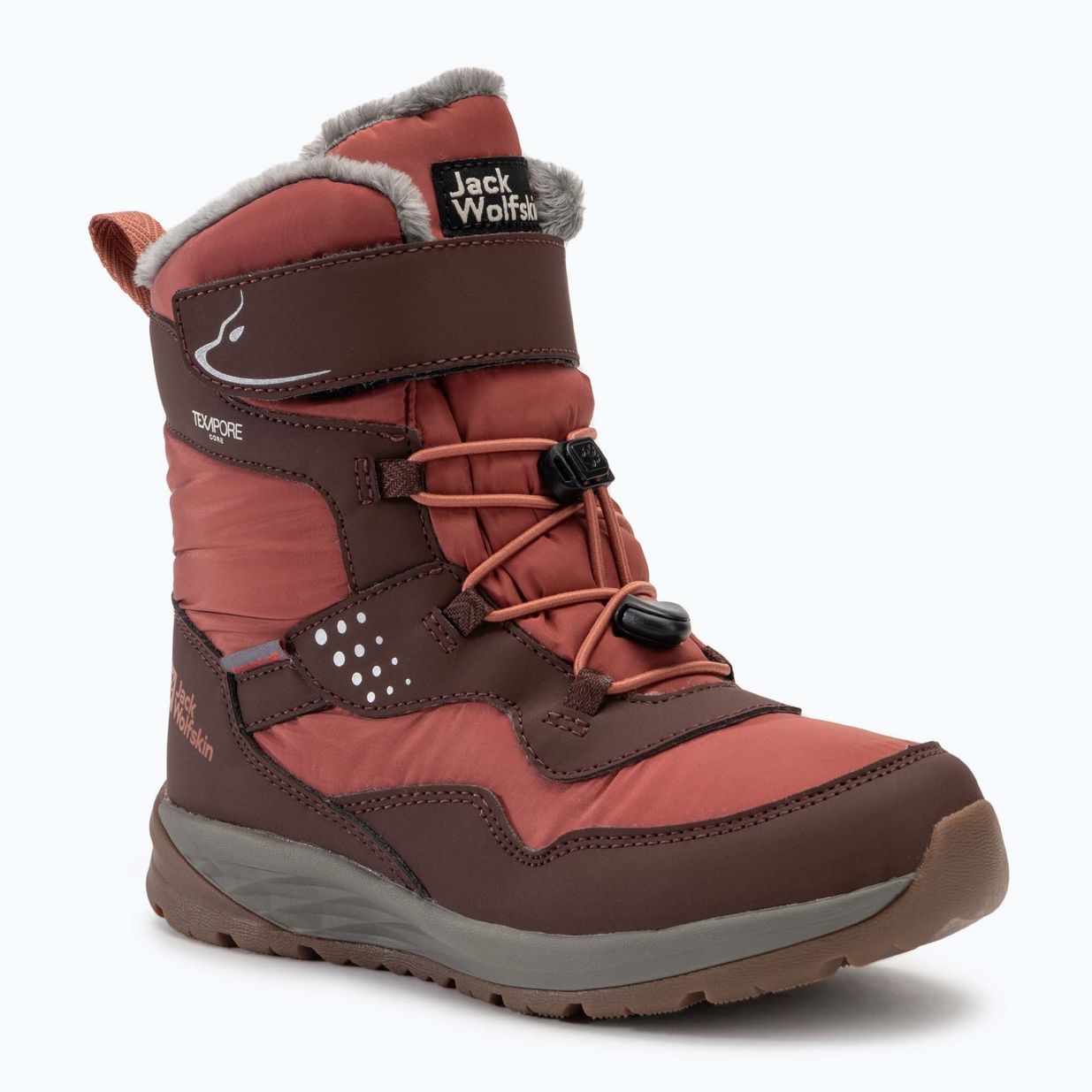 Детски обувки Jack Wolfskin Polar Bear-G Texapore High Vc dark mahogany